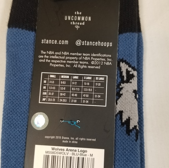 Stance NBA Minnesota Timberwolves M558D5WOLV - Picture 7 of 8